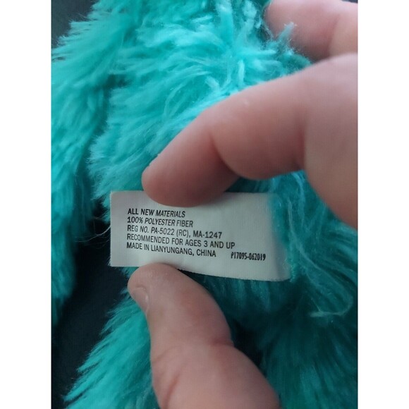 Goffa Sloth/Monkey Plush Stuffed Animal Toy Hanging 17” Blue Aqua Super Cute - Picture 6 of 6